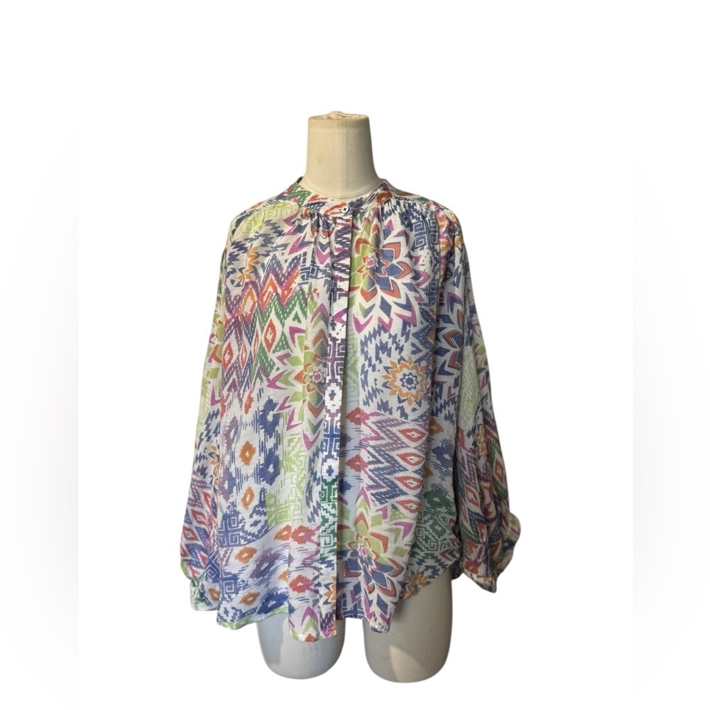 Anthropologie Maeve Brynna Buttondown Blouse, Size  Large - Picture 4 of 10